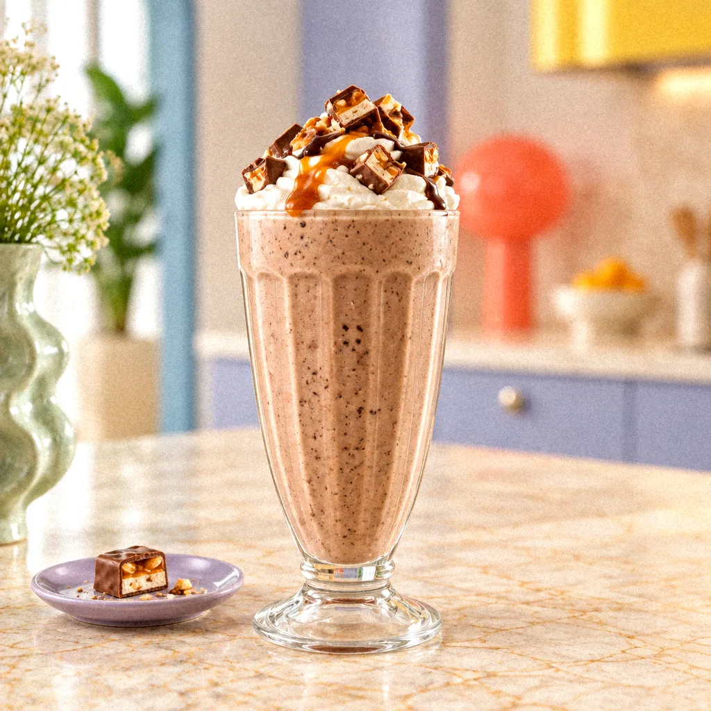 Boozy Snickers Milkshake